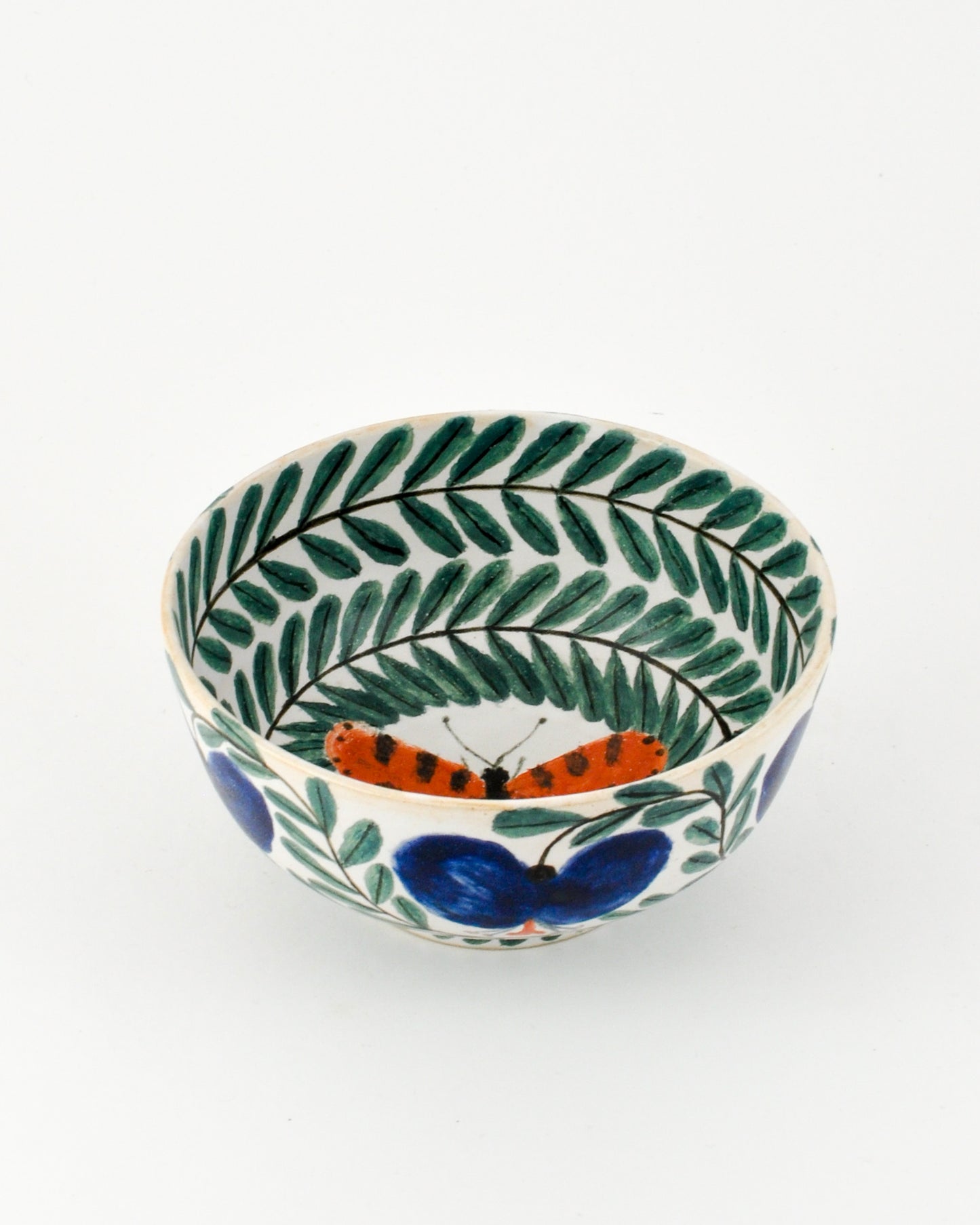 Sylvie #18: medium bowl with 5 flowers