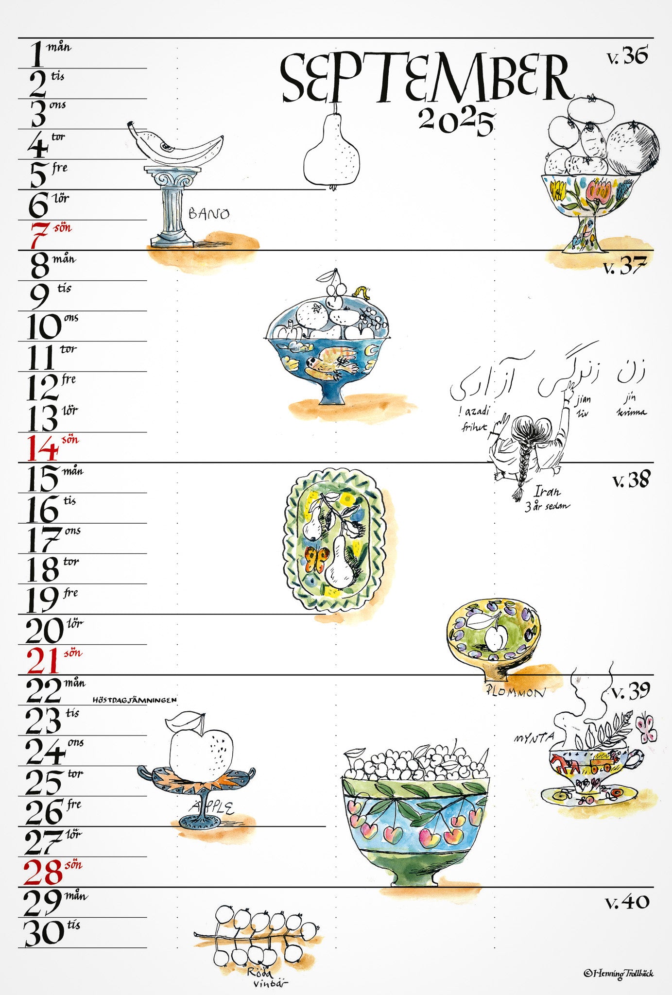 REA! Kalligrafikalendern 2025