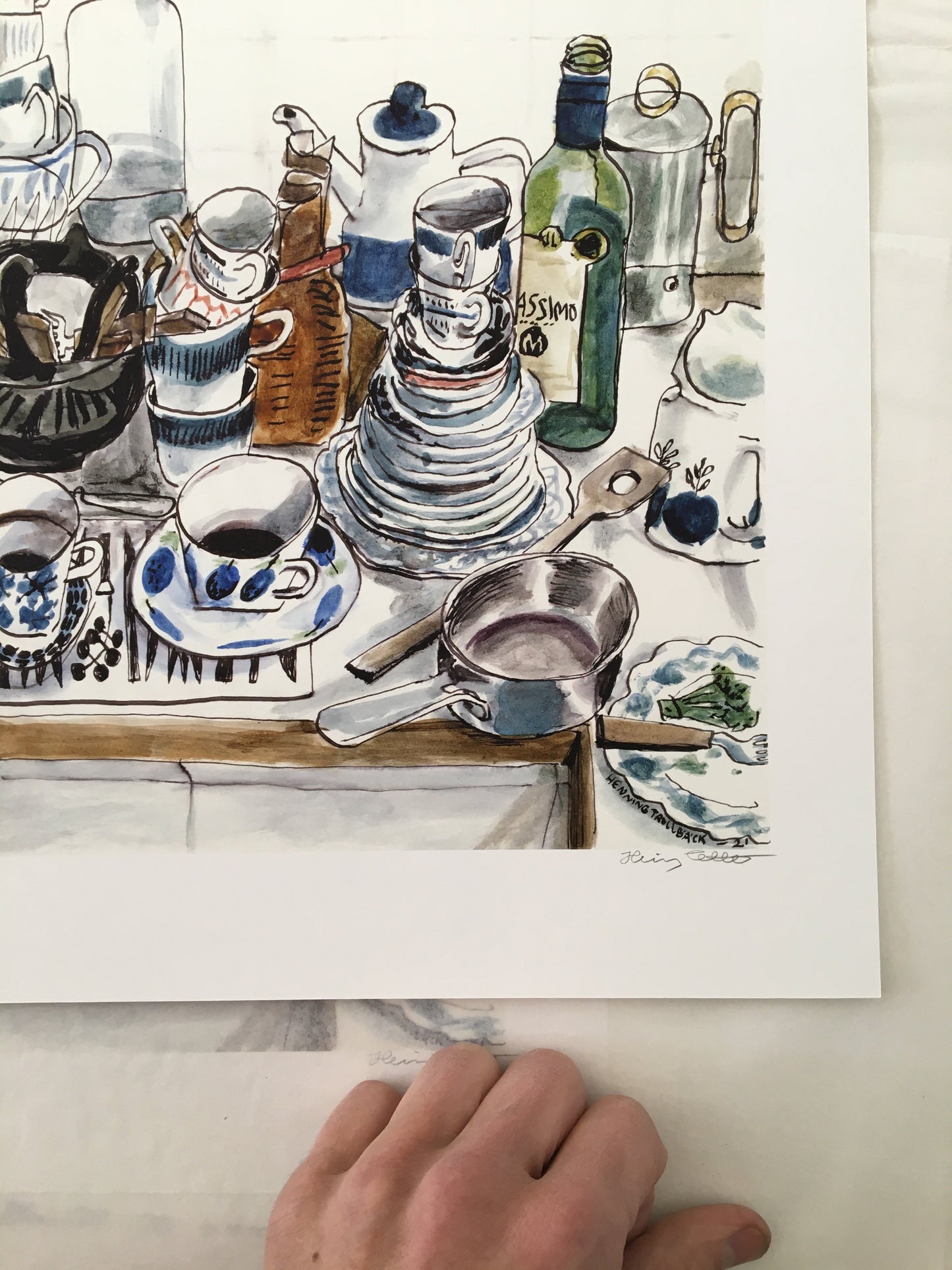Cups and Dishes 2ed - Limited Edition Art Print
