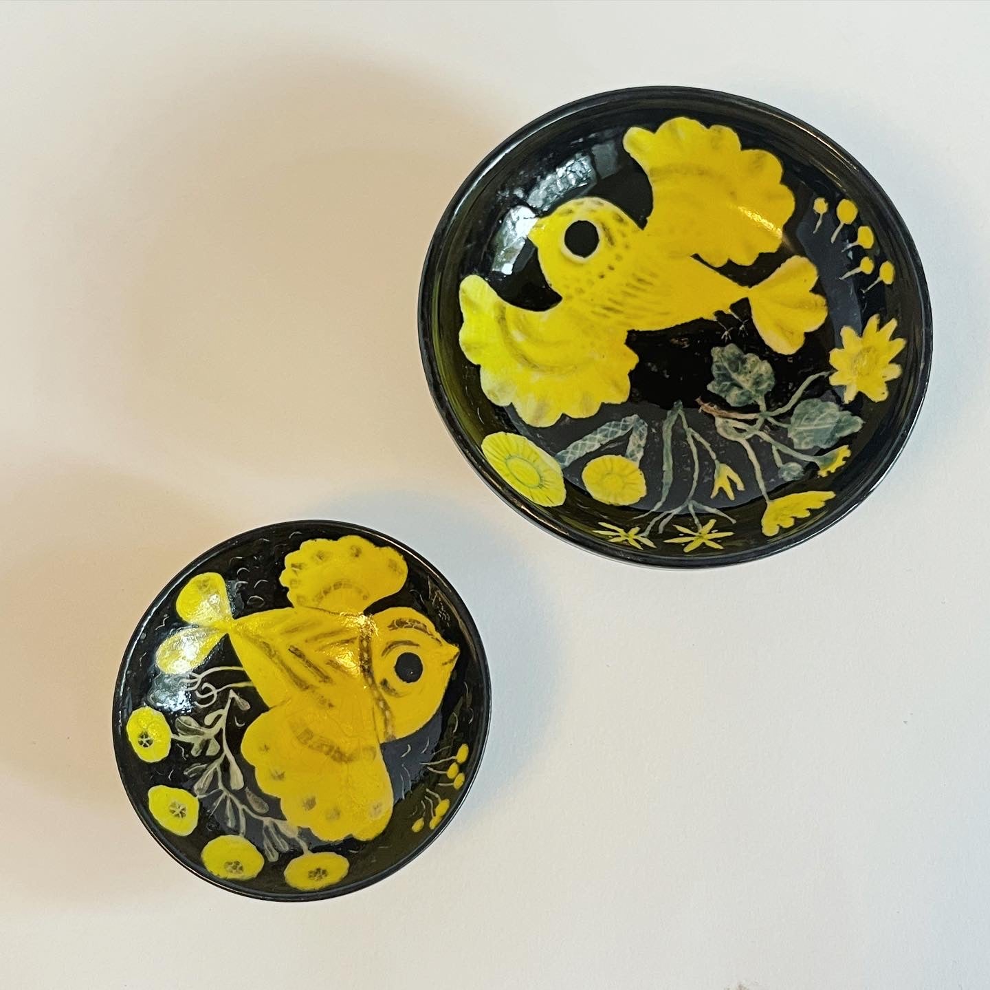 Yellow Bird Medium Bowl
