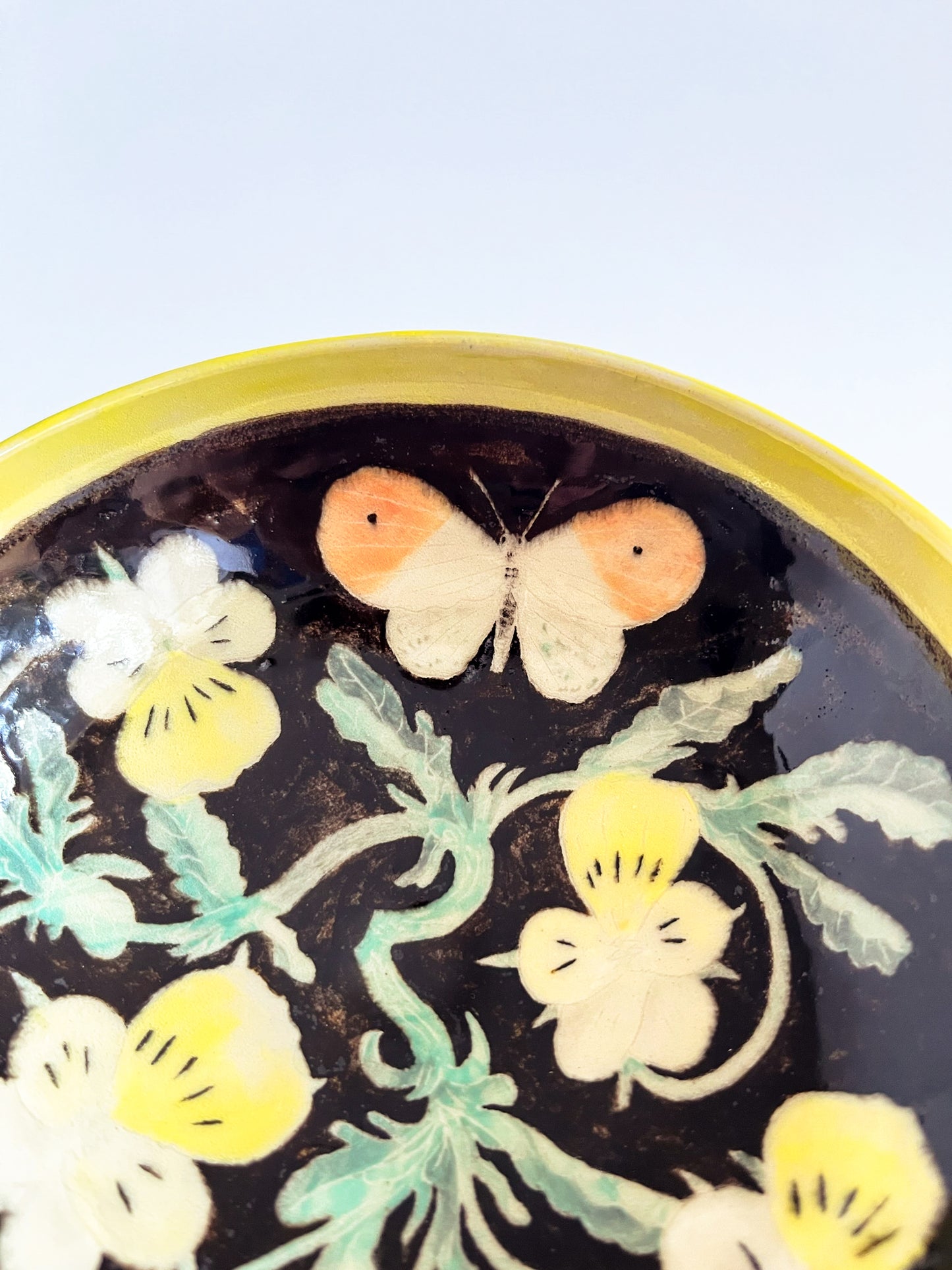 Violets & Aurora Butterfly Bowl