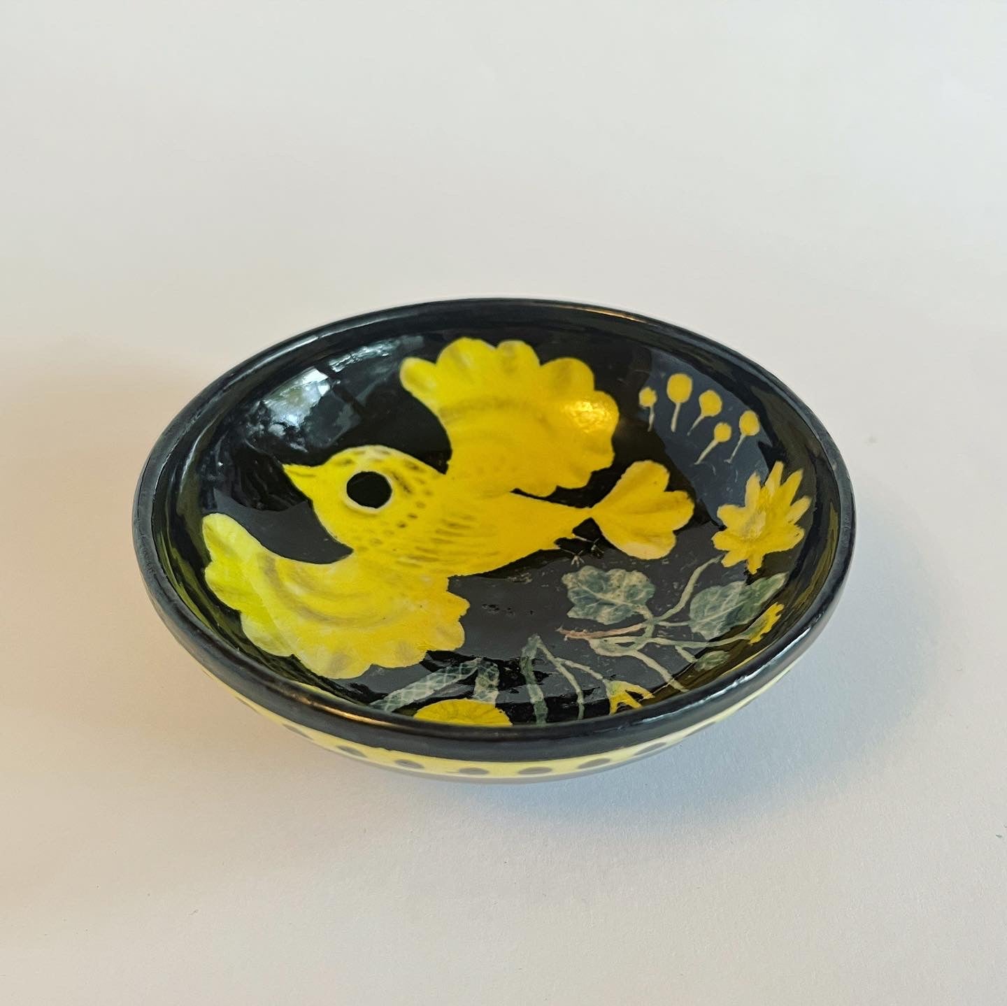 Yellow Bird Medium Bowl