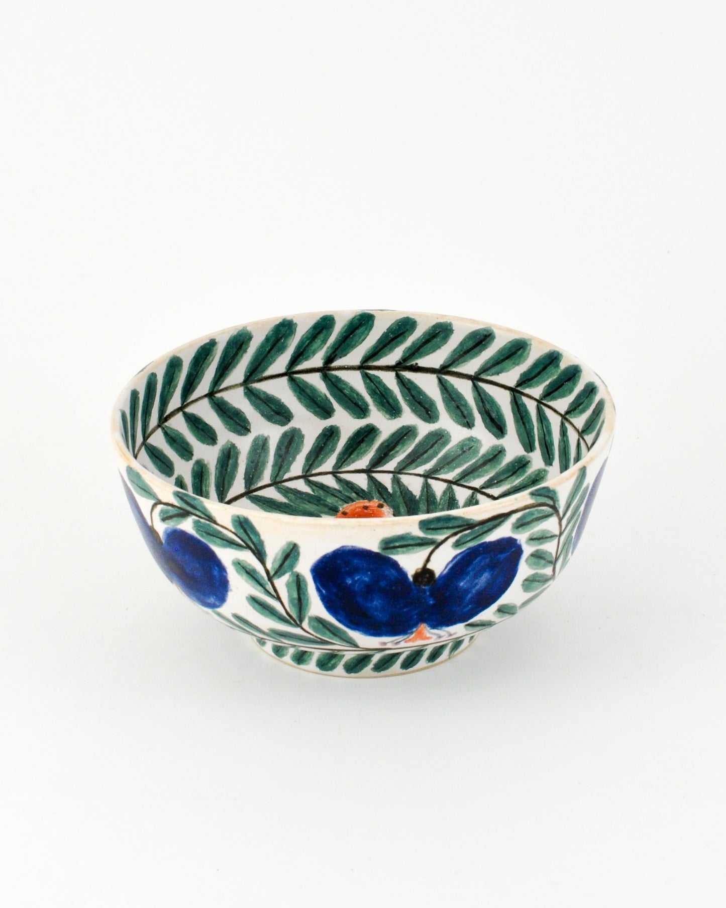 Sylvie #18: medium bowl with 5 flowers