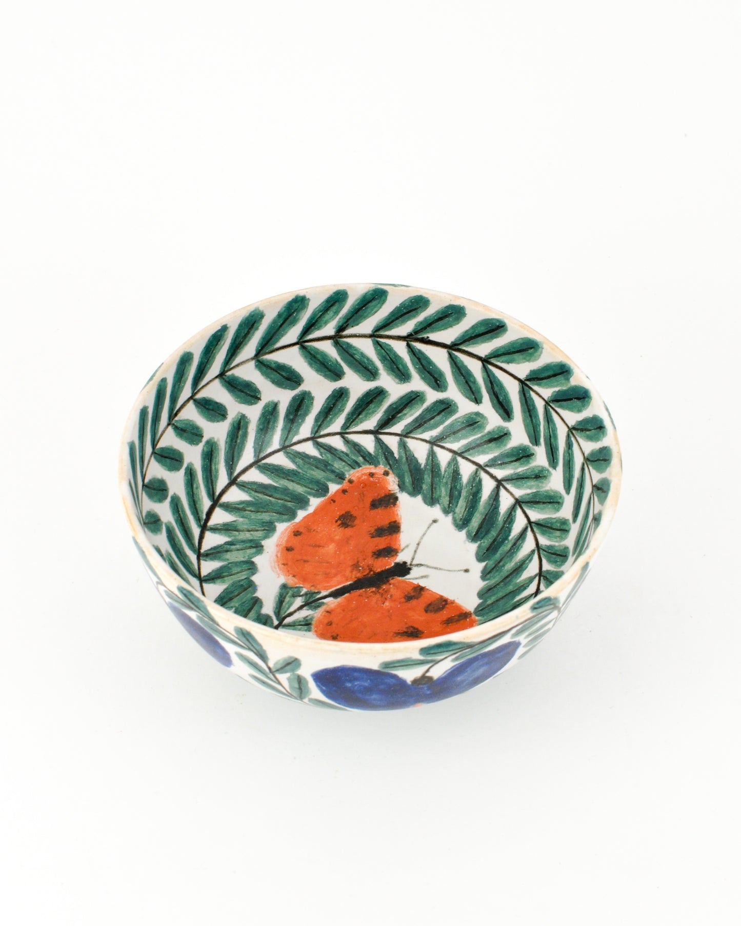 Sylvie #18: medium bowl with 5 flowers
