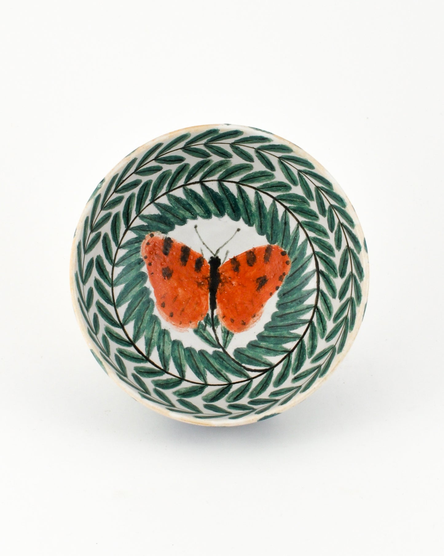 Sylvie #18: medium bowl with 5 flowers