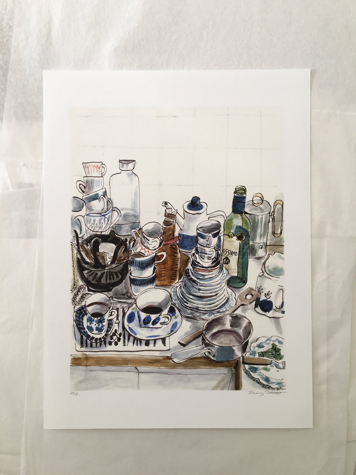 Cups and Dishes 2ed - Limited Edition Art Print