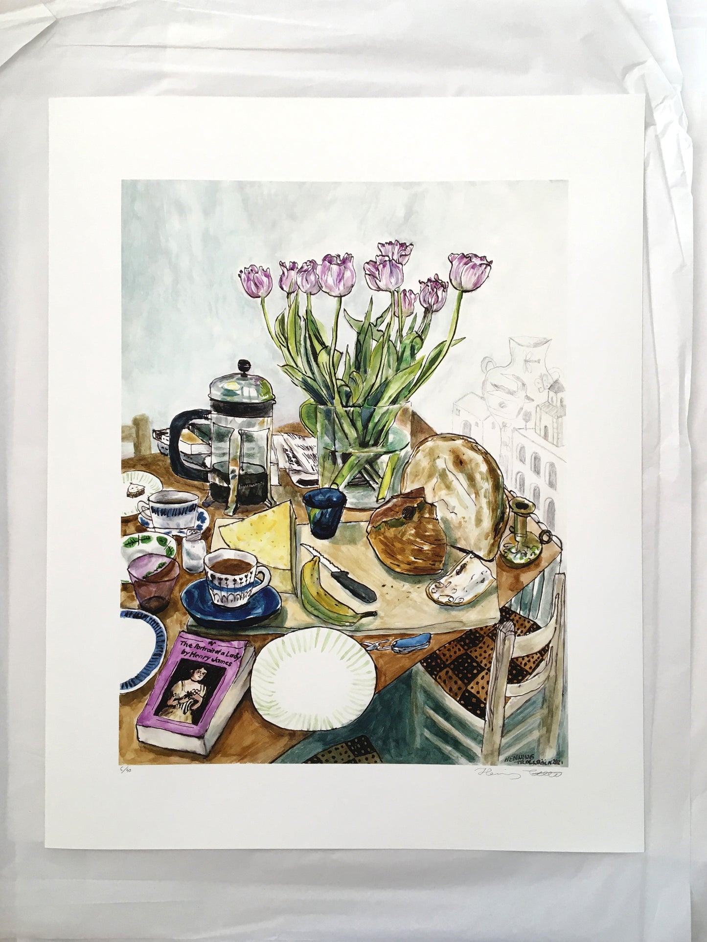 Tulip Breakfast - Limited Edition Art Print