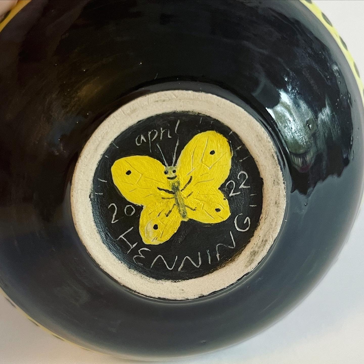Yellow Bird Medium Bowl