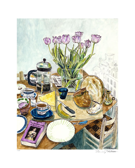 Tulip Breakfast - Limited Edition Art Print